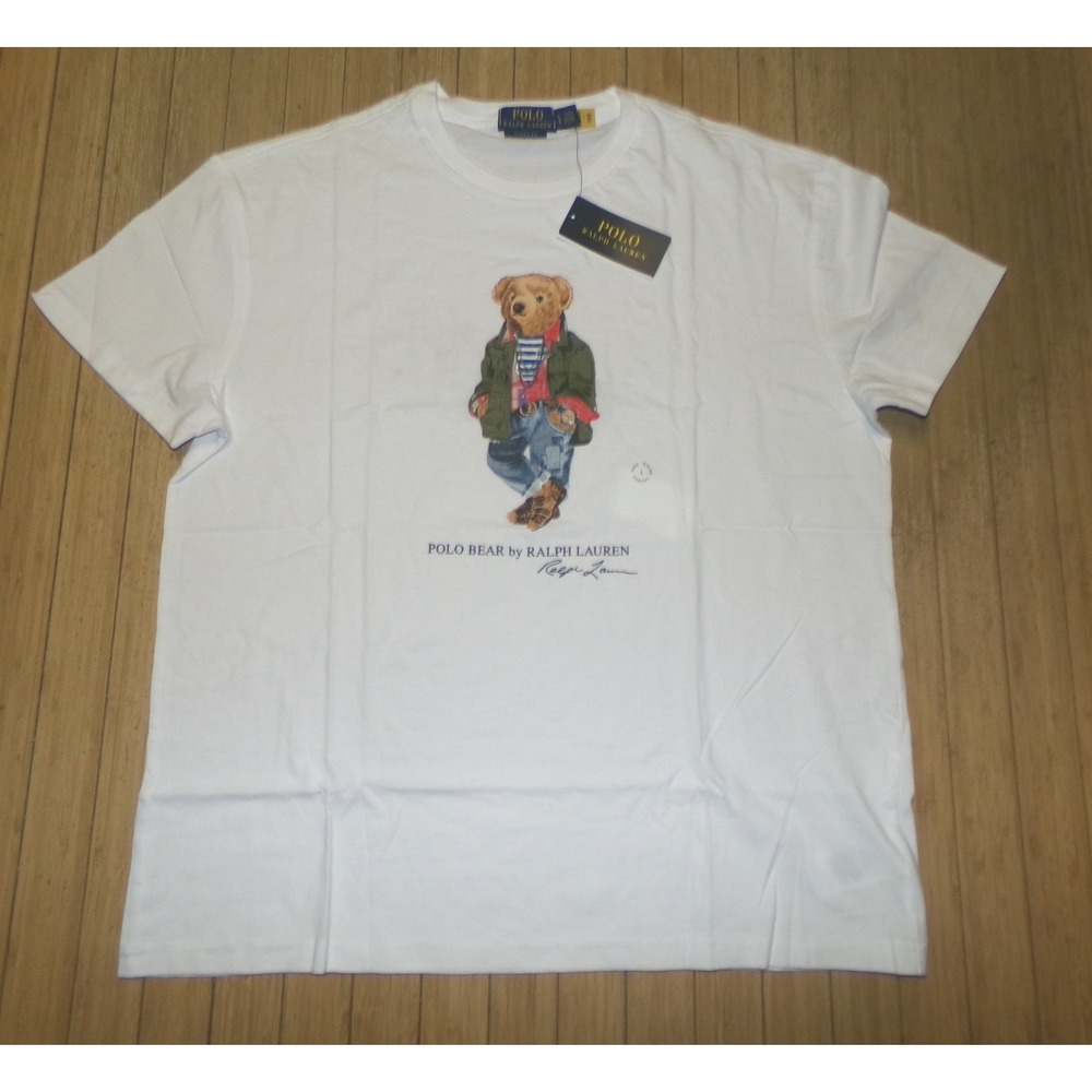 Polo Ralph Lauren Polo Bear T-Shirt White Classic Fit Large NWT